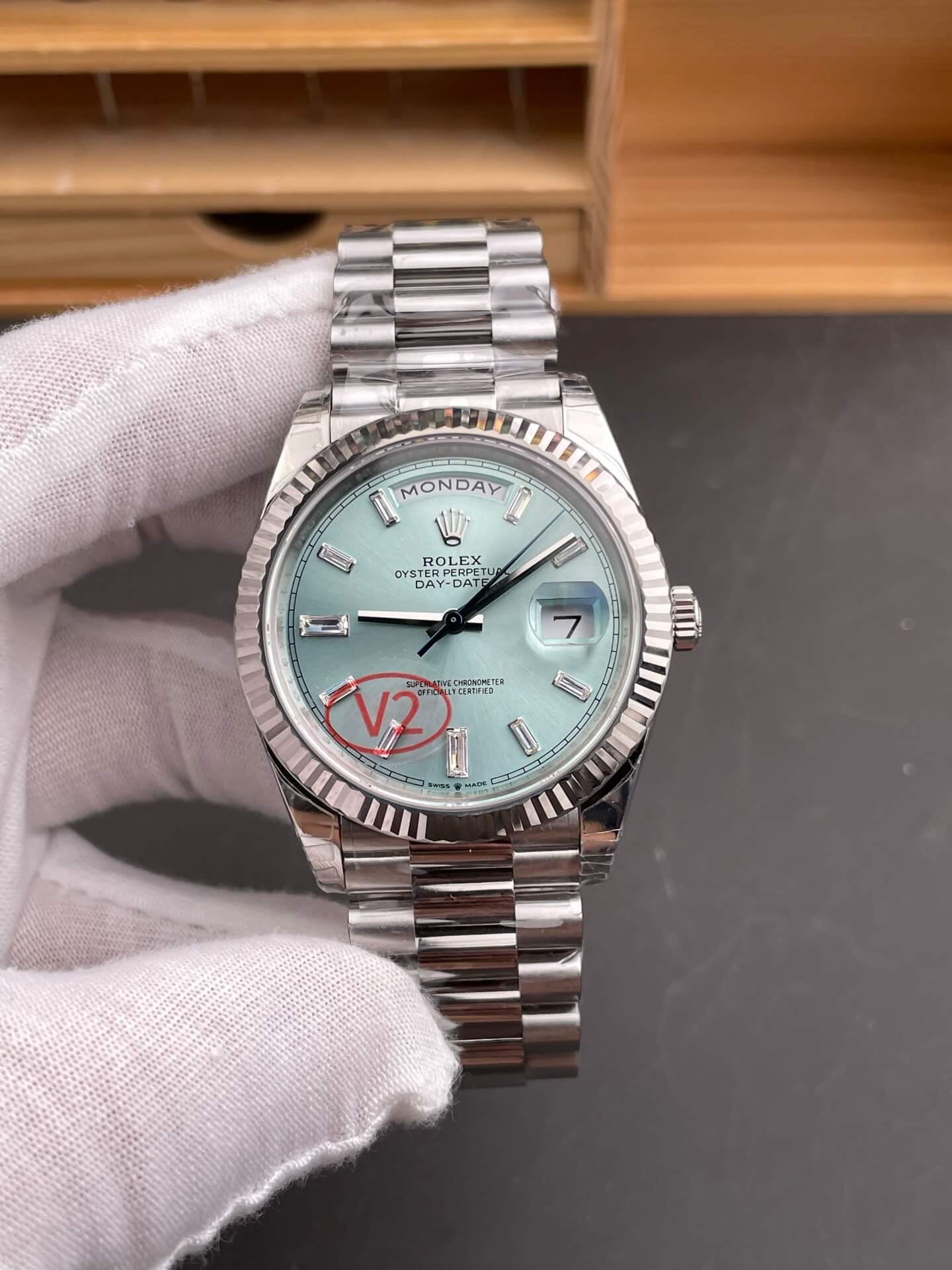 Rolex Replica Day-Date Super Clone Watch Gain Weight Version 228236-0006