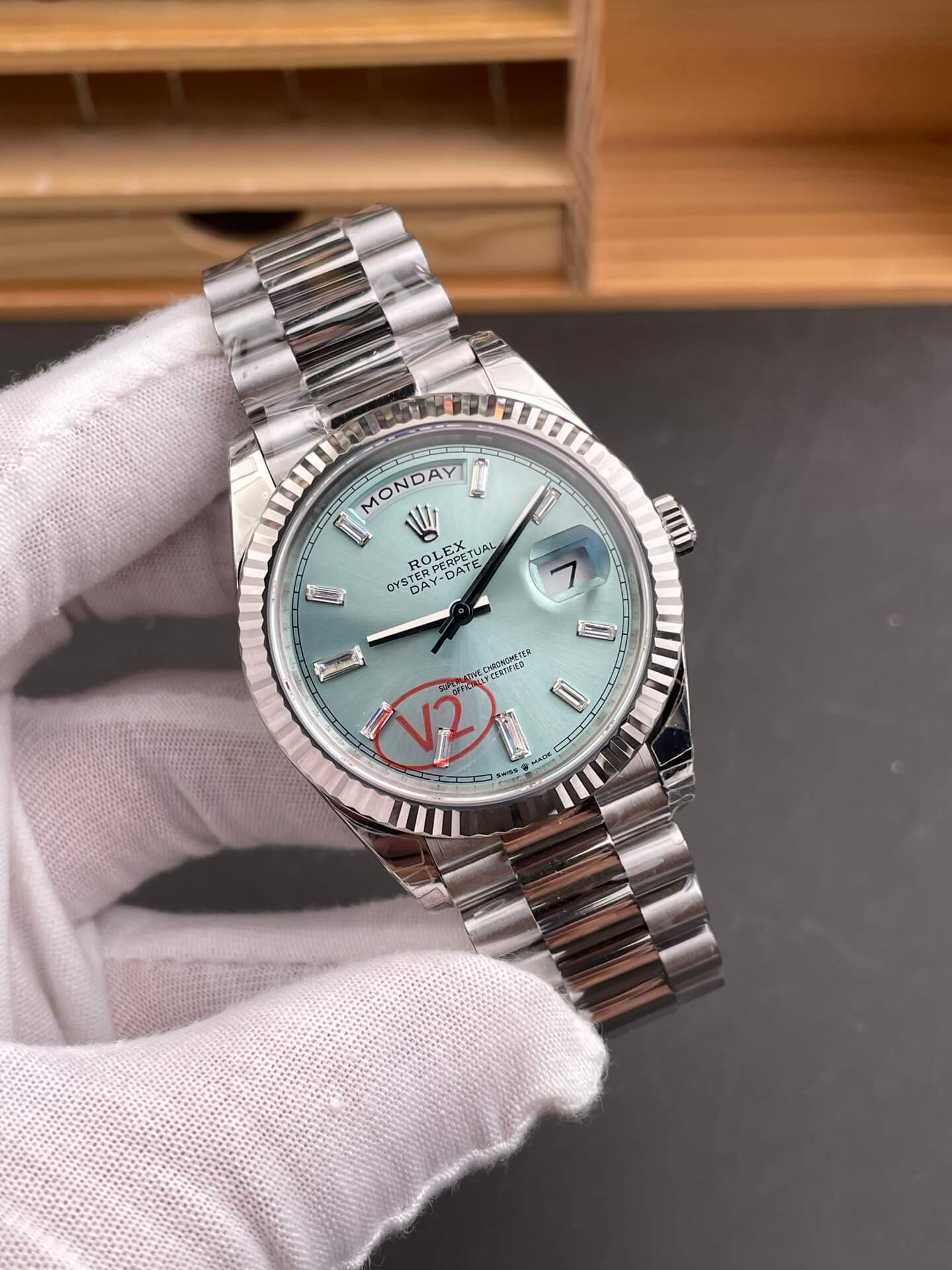 Rolex Replica Day-Date Super Clone Watch Gain Weight Version 228236-0006