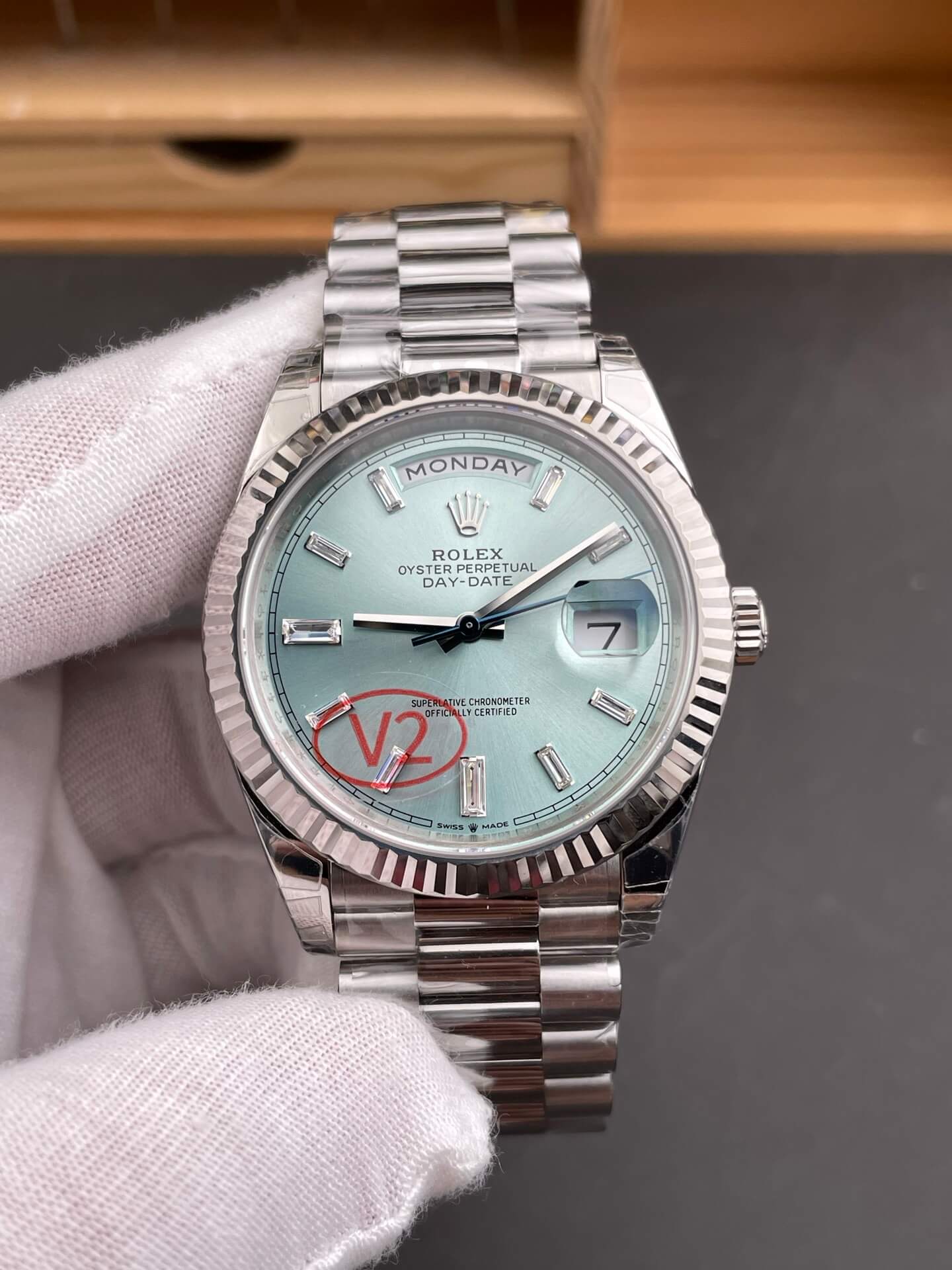 Rolex Replica Day-Date Super Clone Watch Gain Weight Version 228236-0006