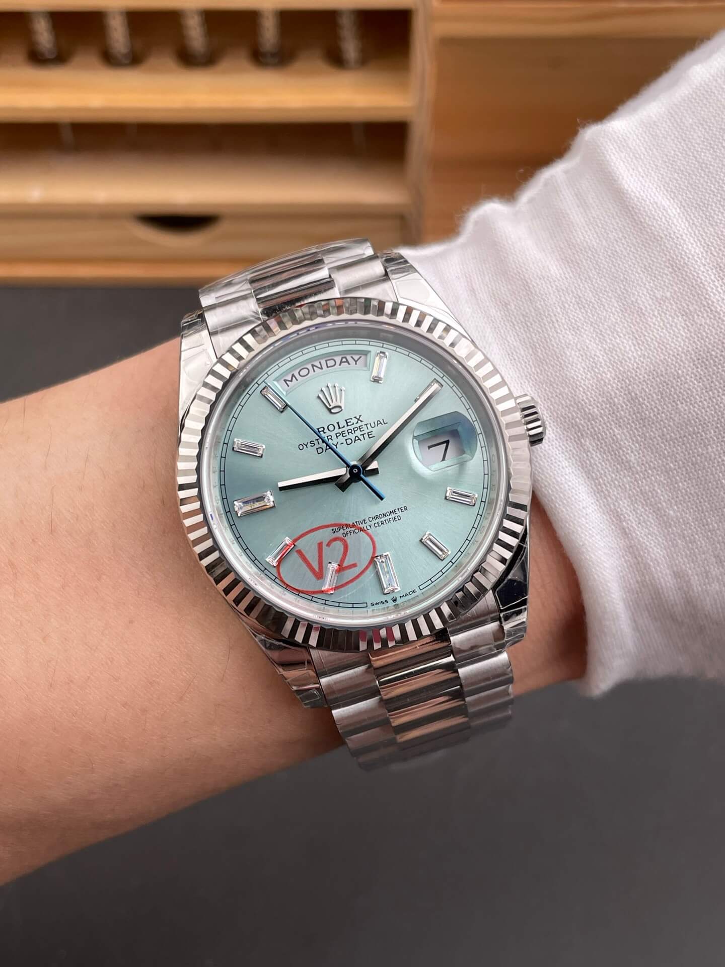Rolex Replica Day-Date Super Clone Watch Gain Weight Version 228236-0006