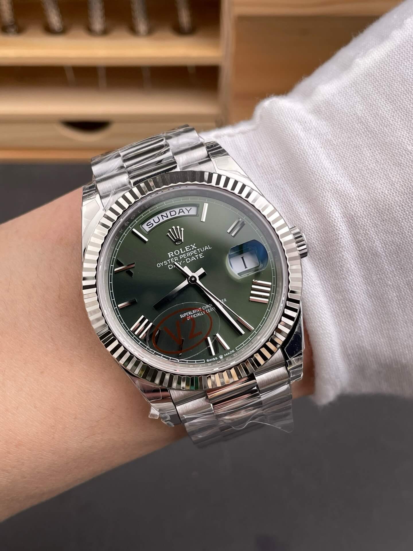 Rolex Replica Day-Date Super Clone Watch Gain Weight Version 228239-0033