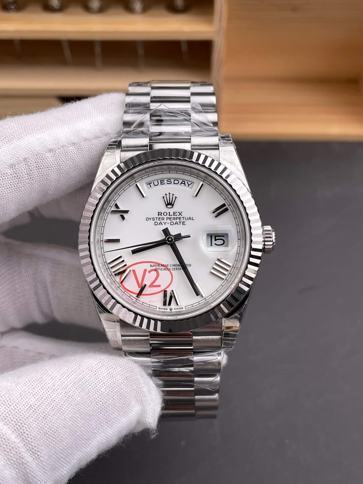 Rolex Replica Day-Date Super Clone Watch Gain Weight Version 228239-0046