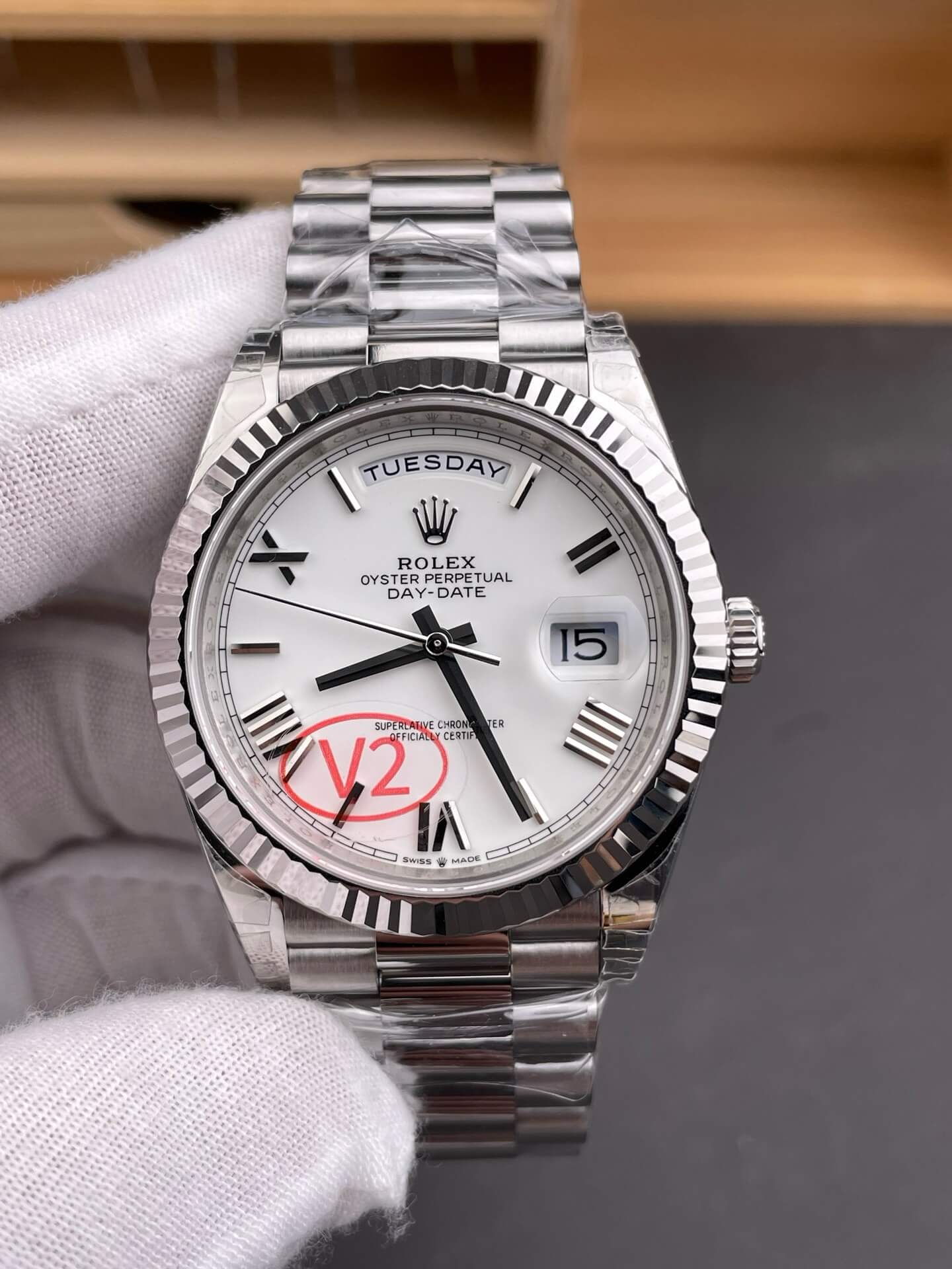 Rolex Replica Day-Date Super Clone Watch Gain Weight Version 228239-0046