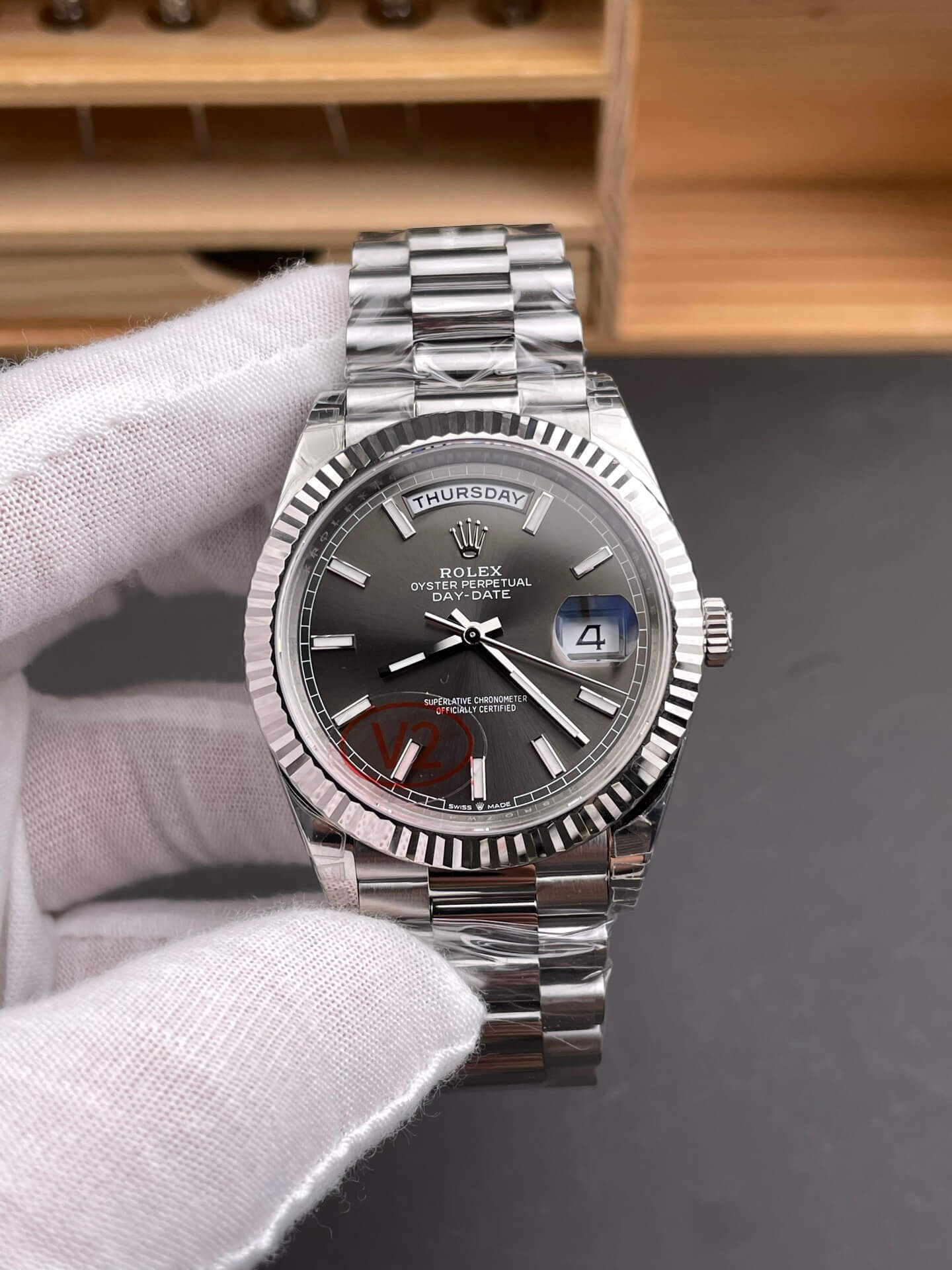 Rolex Replica Day-Date Super Clone Watch Gain Weight Version 228239-0060