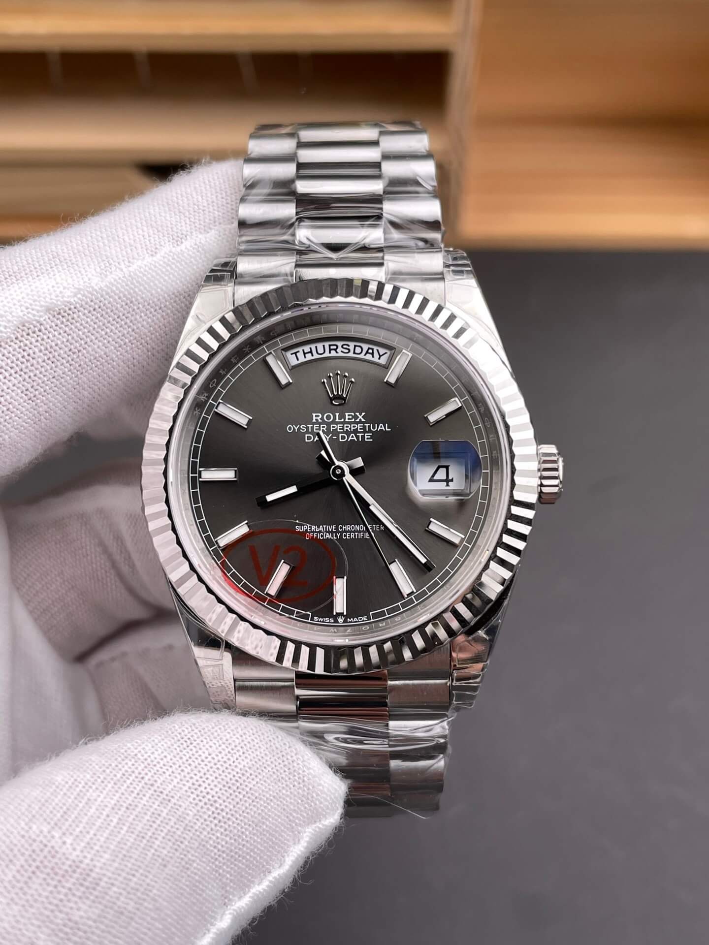 Rolex Replica Day-Date Super Clone Watch Gain Weight Version 228239-0060