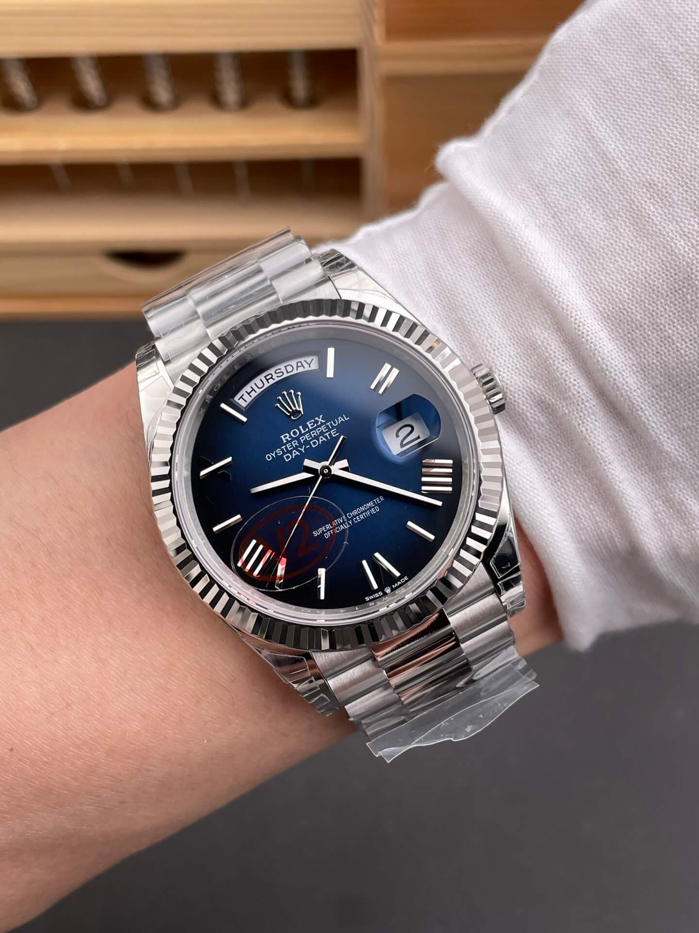 Rolex Replica Day-Date Super Clone Watch Gain Weight Version 228239-0076