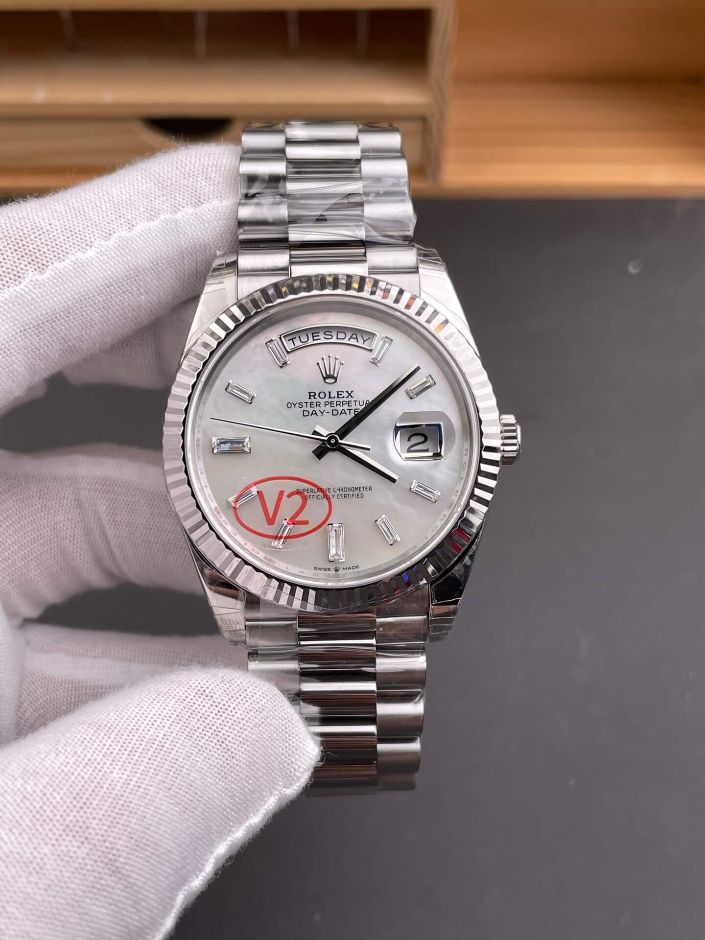 Rolex Replica Day-Date Super Clone Watch Gain Weight Version 228239-0078
