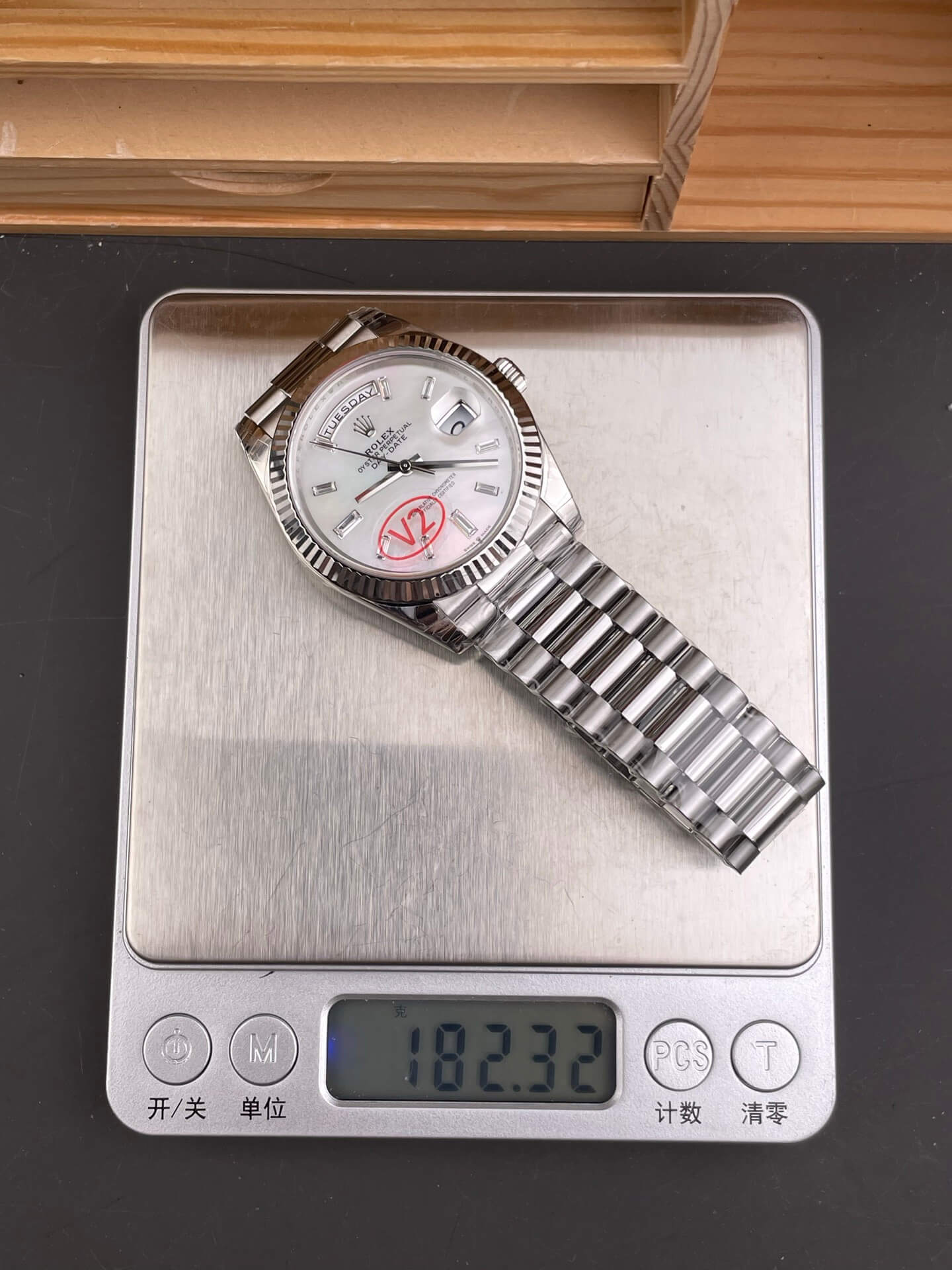 Rolex Replica Day-Date Super Clone Watch Gain Weight Version 228239-0078