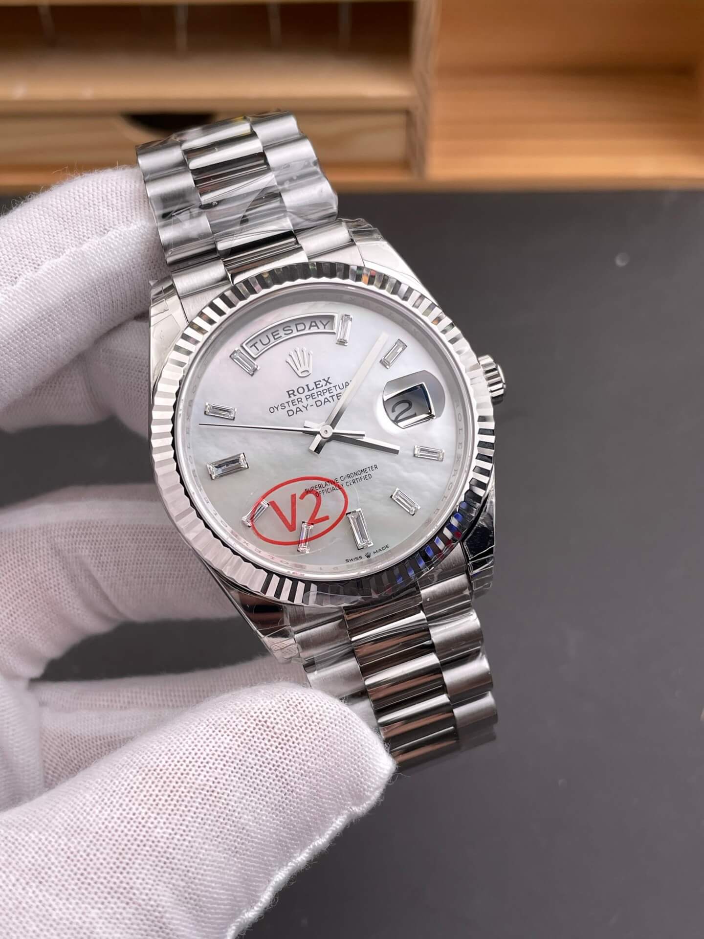 Rolex Replica Day-Date Super Clone Watch Gain Weight Version 228239-0078