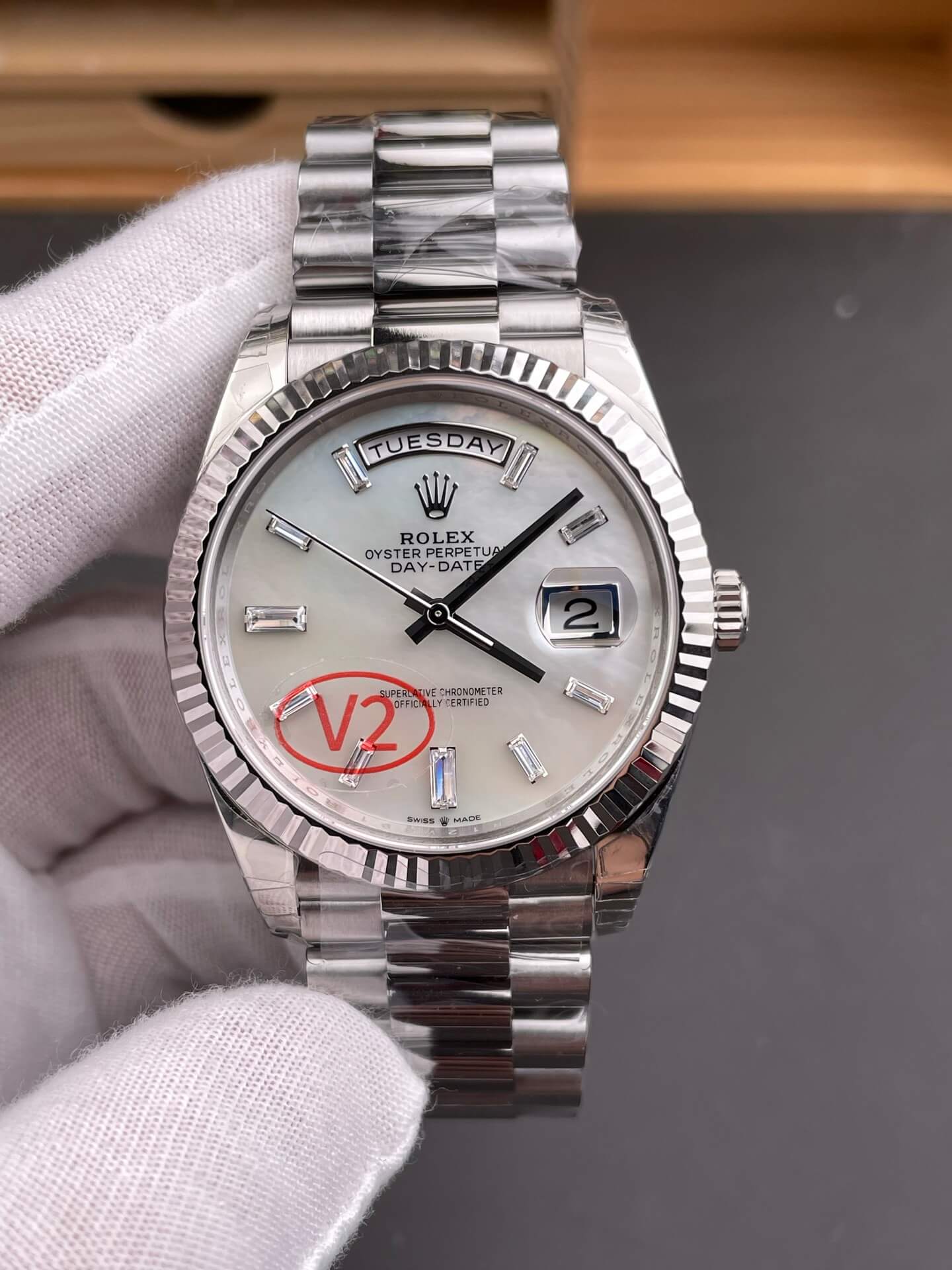 Rolex Replica Day-Date Super Clone Watch Gain Weight Version 228239-0078