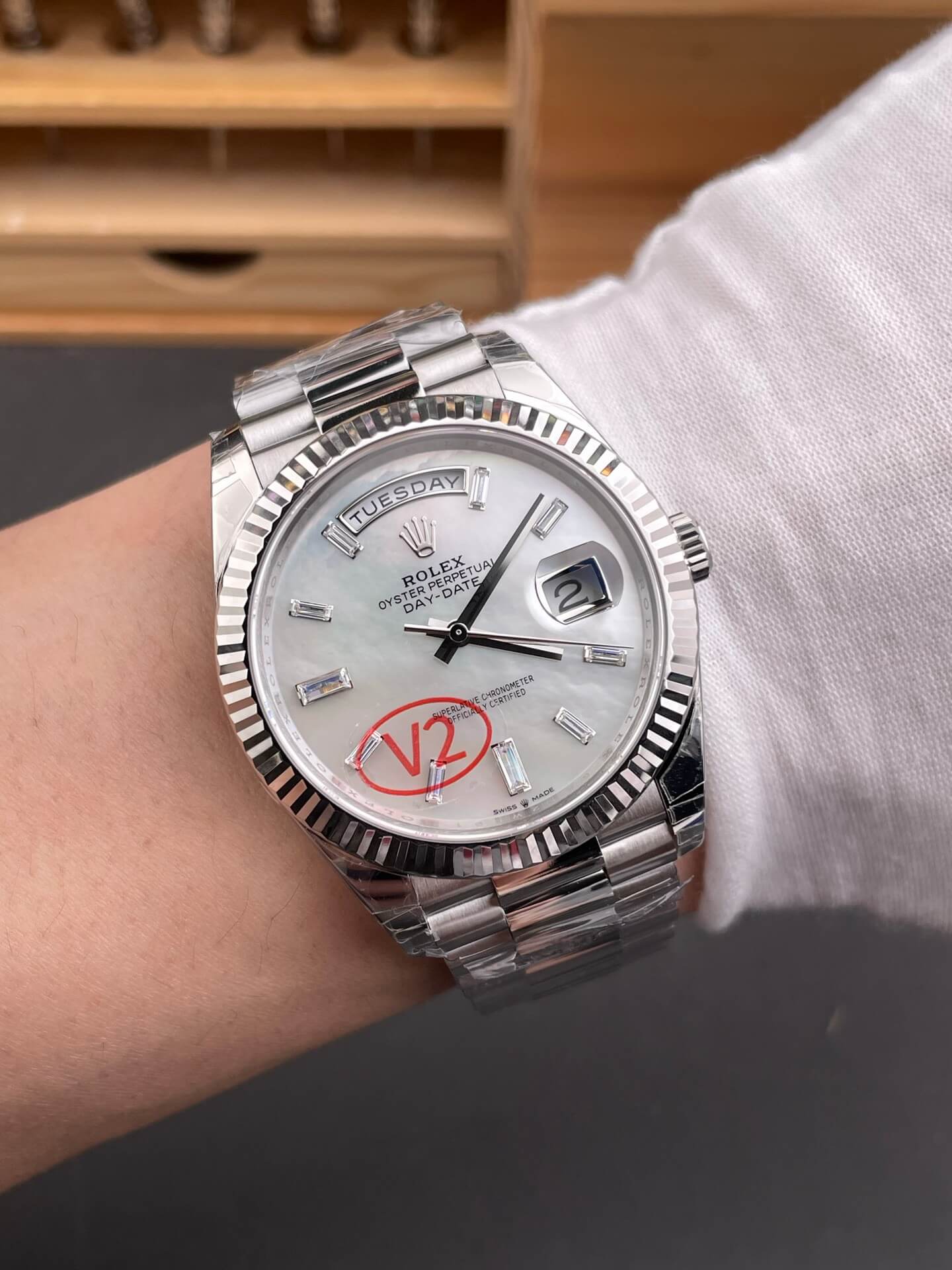 Rolex Replica Day-Date Super Clone Watch Gain Weight Version 228239-0078
