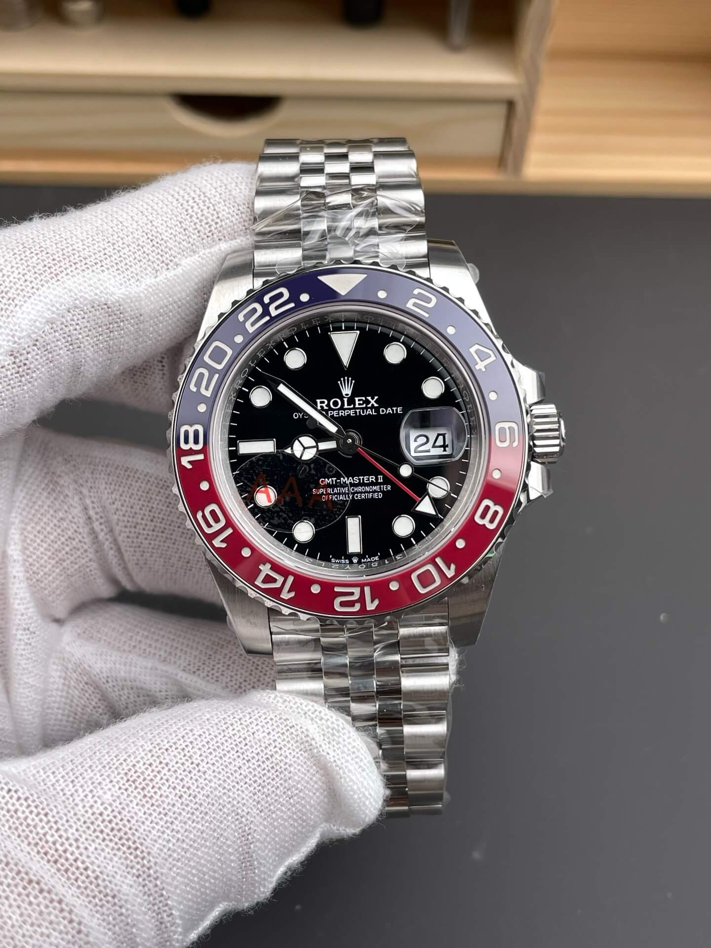 Rolex Replica GMT-Master II Super Clone Watch 126710BLRO-0001