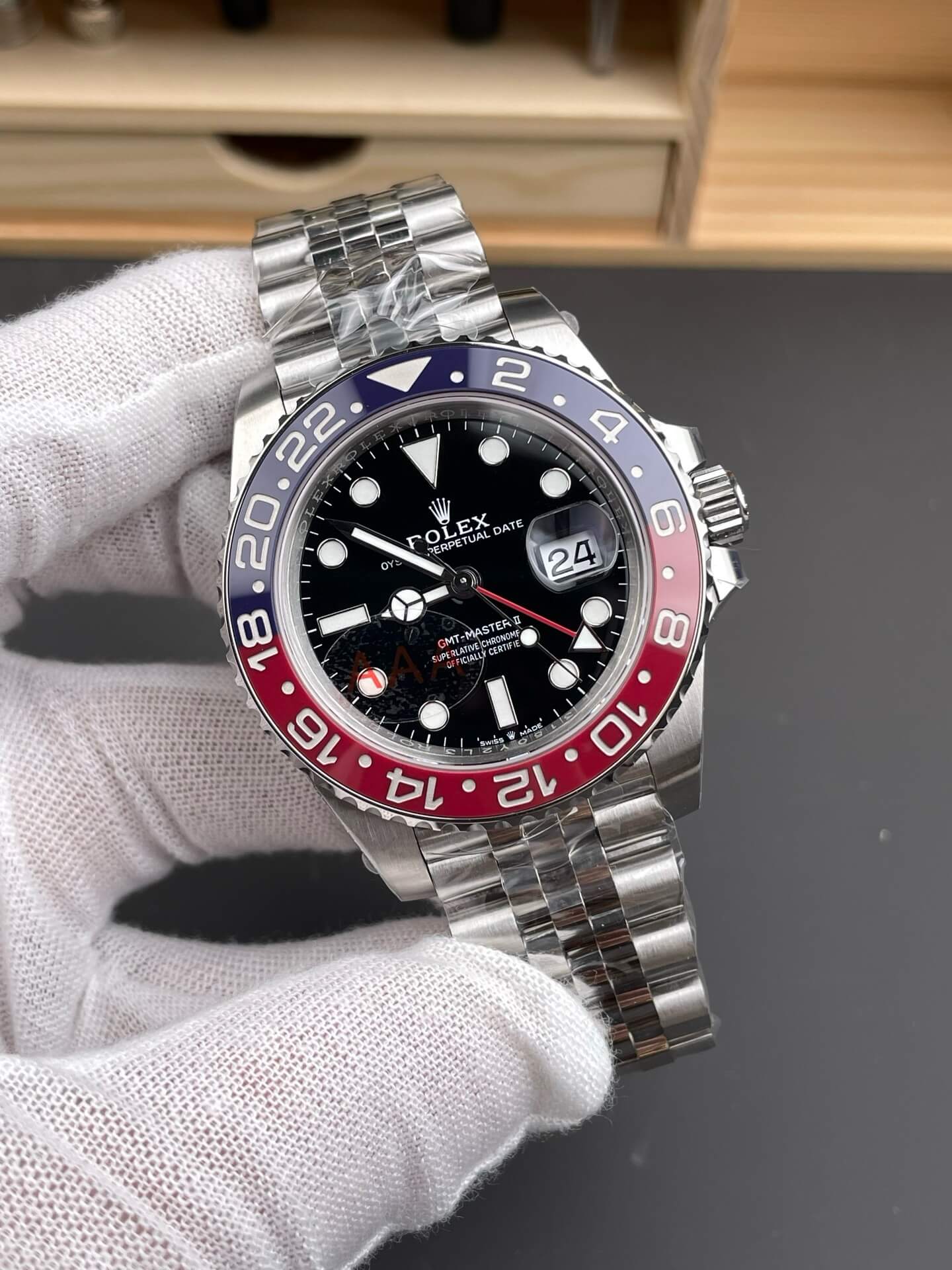 Rolex Replica GMT-Master II Super Clone Watch 126710BLRO-0001