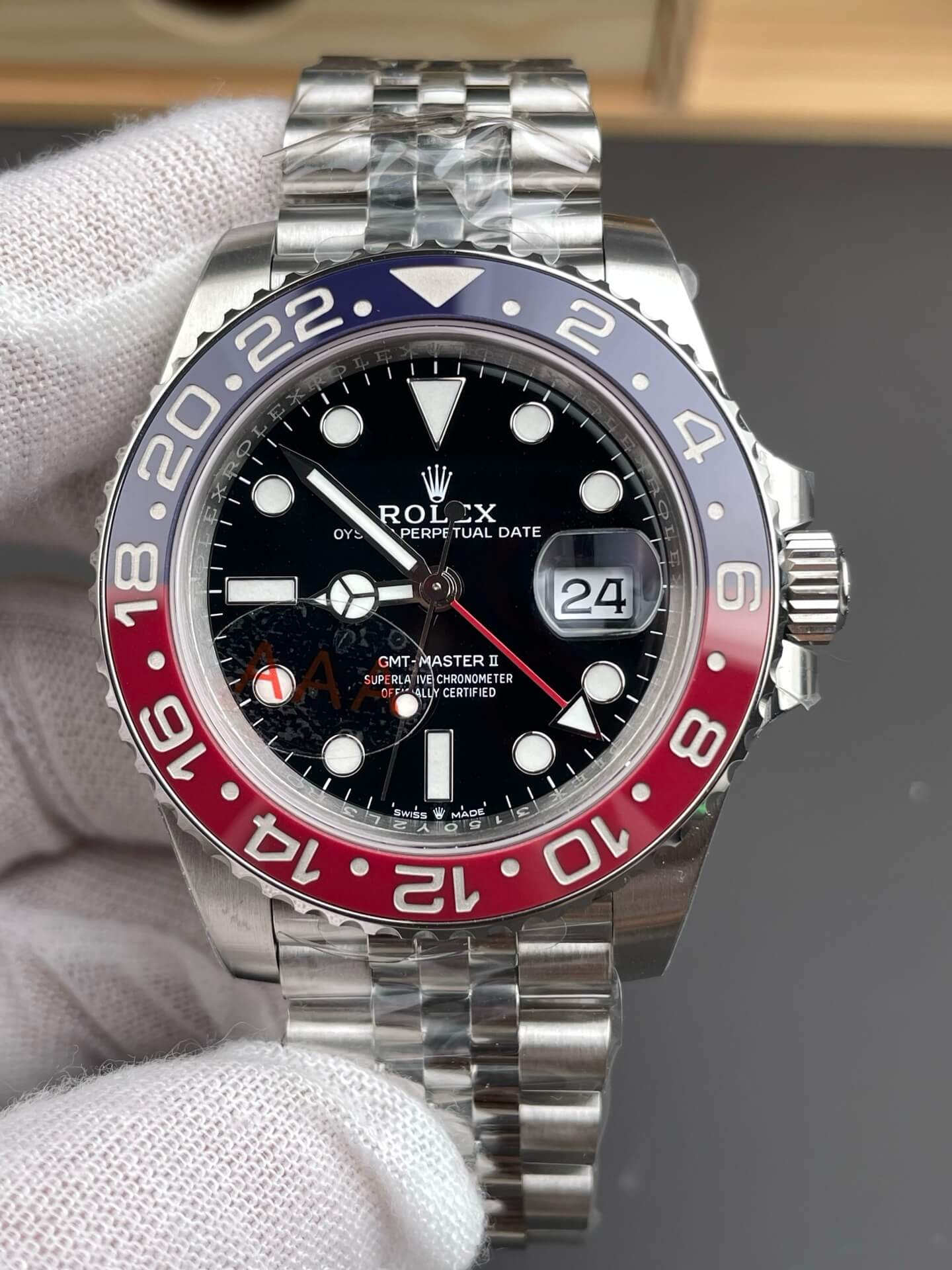 Rolex Replica GMT-Master II Super Clone Watch 126710BLRO-0001