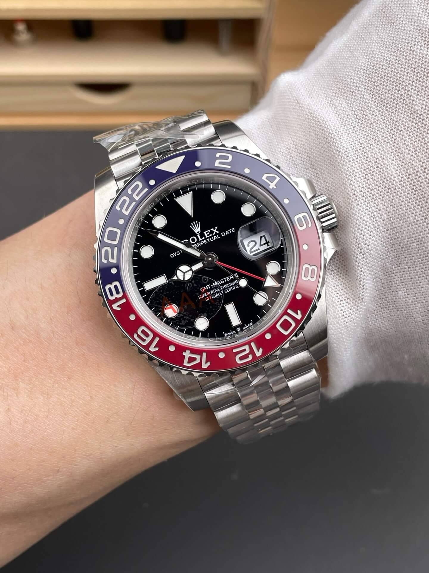 Rolex Replica GMT-Master II Super Clone Watch 126710BLRO-0001