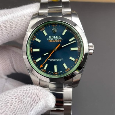 Rolex Replica Oyster Perpetual Milgauss Super Clone Watch 116400GV-0002
